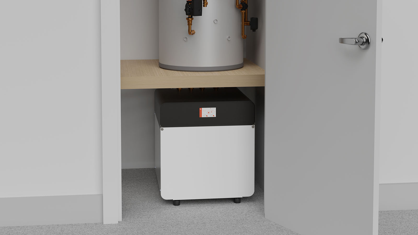 Kensa has announced a new compact and efficient ground source heat pump, dubbed the Shoebox NX