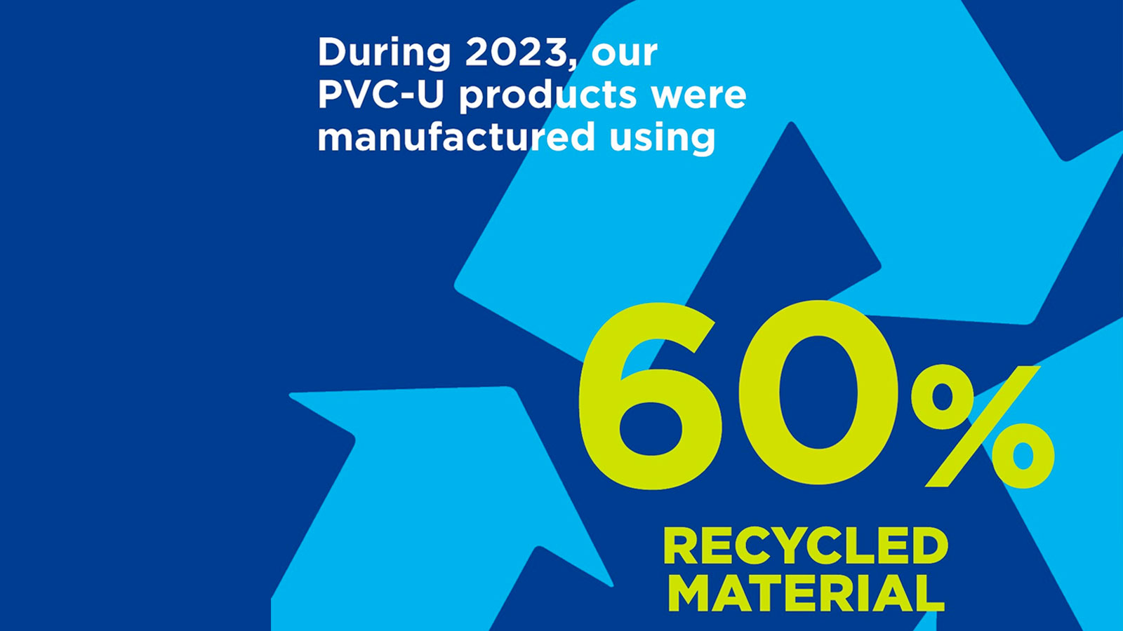 Marshall-Tufflex managed to use an average of 60% recycled material across its PVC-U cable management range throughout 2023