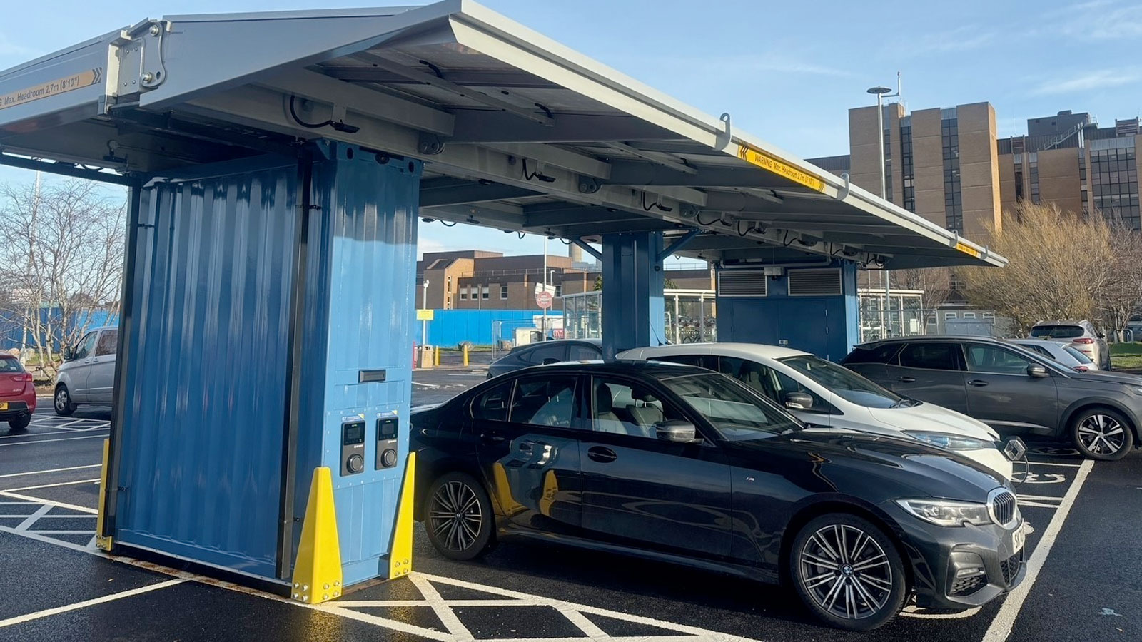 Raigmore Hospital in Inverness, Scotland, has introduced a new solar-powered electric vehicle (EV) charging hub, the first of its kind in Scotland.