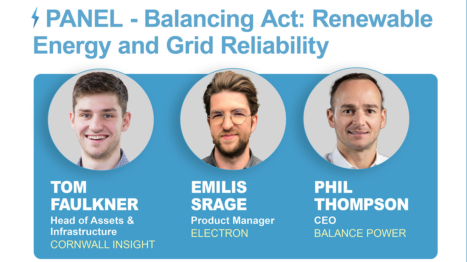 Many fear that an onslaught of renewables will lead to problems balancing the grid, so at Powered On: Engineering a Sustainability event on April 23, a group of experts will discuss those concerns.