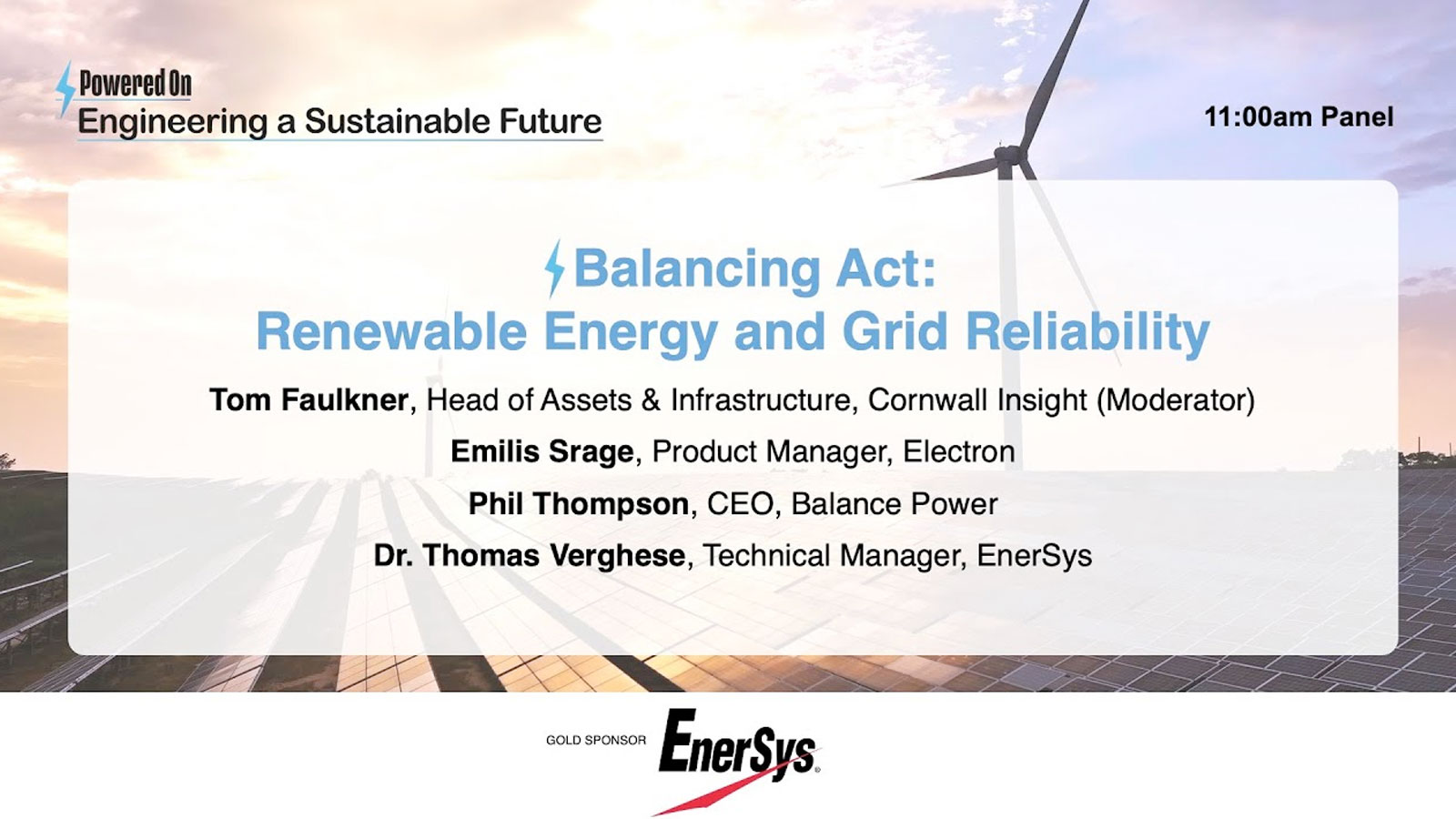 Playing the balancing act between renewable energy and grid reliability